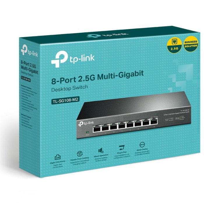 TP-Link TL-SG108-M2 Switch de 8 puertos 2,5G Negro
